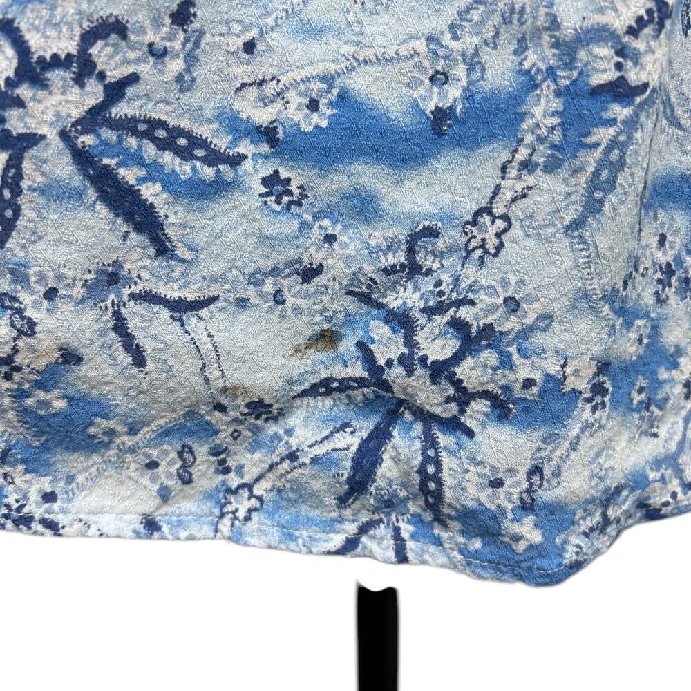 Berenice Paris Carlie Blue Floral Top Long Sleeve Ruffle Blouse size FR 34 US XS - Picture 11 of 11